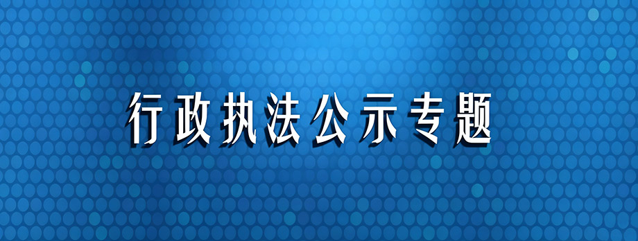行政执法公示专题